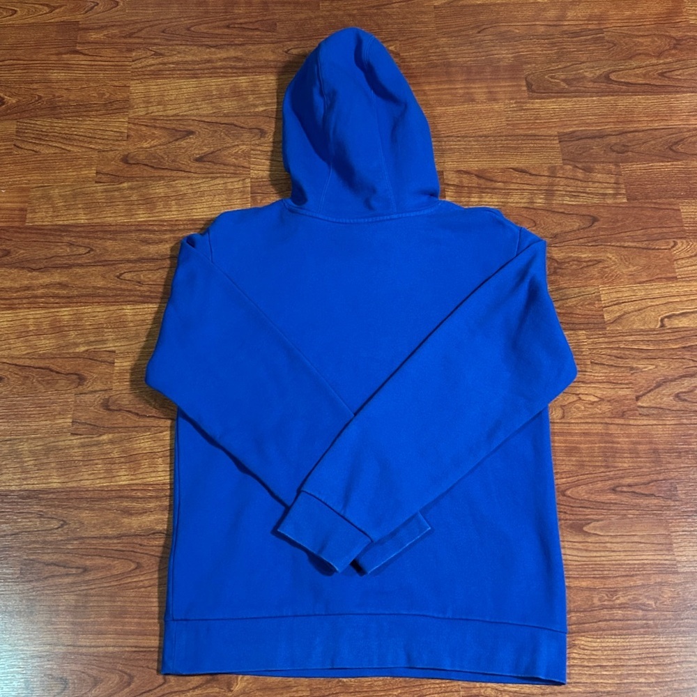 Adidas Royal Blue Hoodie with Graphic Logo - Picture 6 of 8